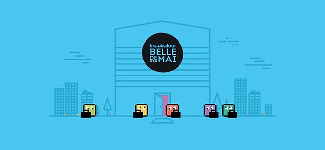 Une vidéo motion design pixel pour l'incubateur Belle de Mai à Marseille